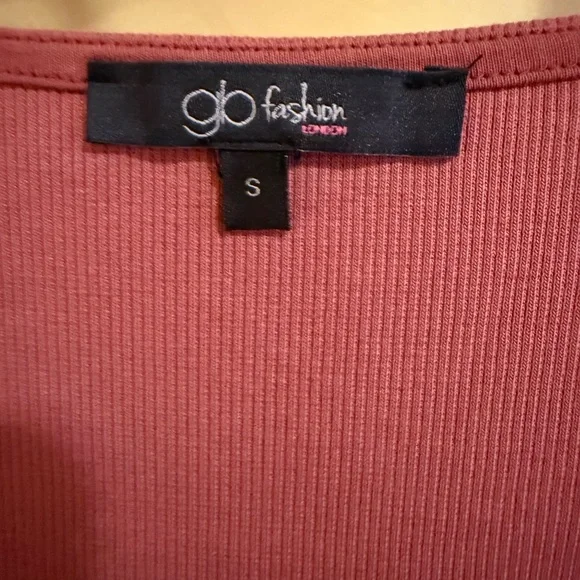 Elegant Mauve Short Sleeve Dress - Picture 2 of 2